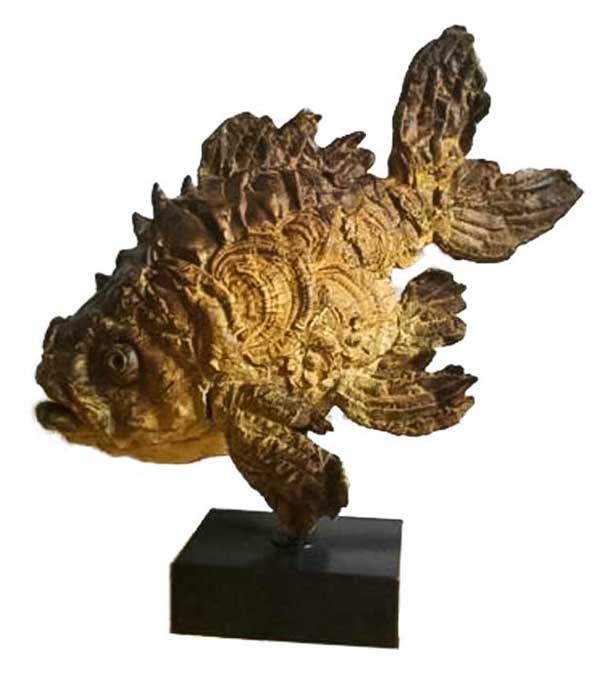Pieter Vanden Daele Bronze Fisch „Valerius“ in Nürnberg