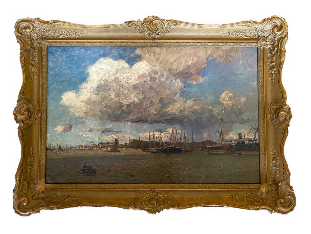 Friedrich Kallmorgen „Im Hafen von Rotterdam“ in Nürnberg